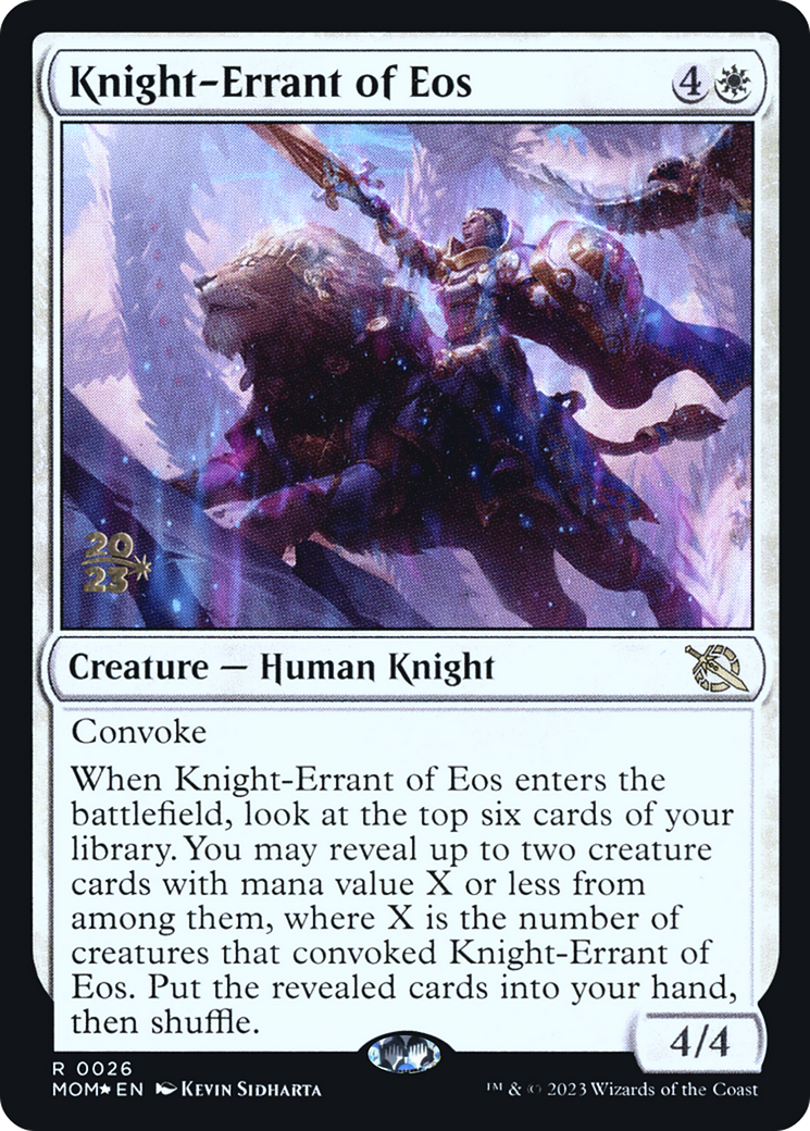 Knight-Errant of Eos [March of the Machine Prerelease Promos] | North Game Den