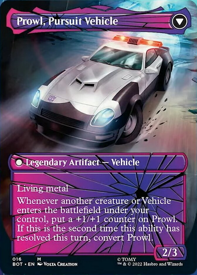 Prowl, Stoic Strategist // Prowl, Pursuit Vehicle (Shattered Glass) [Universes Beyond: Transformers] | North Game Den