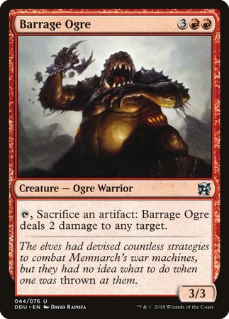 Barrage Ogre [Duel Decks: Elves vs. Inventors] | North Game Den