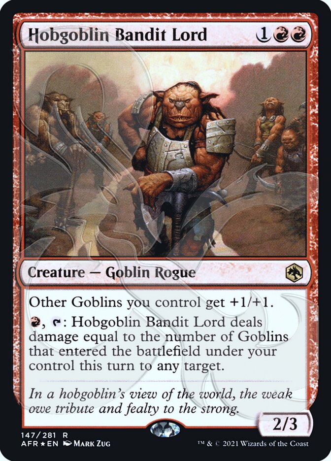 Hobgoblin Bandit Lord (Ampersand Promo) [Dungeons & Dragons: Adventures in the Forgotten Realms Promos] | North Game Den