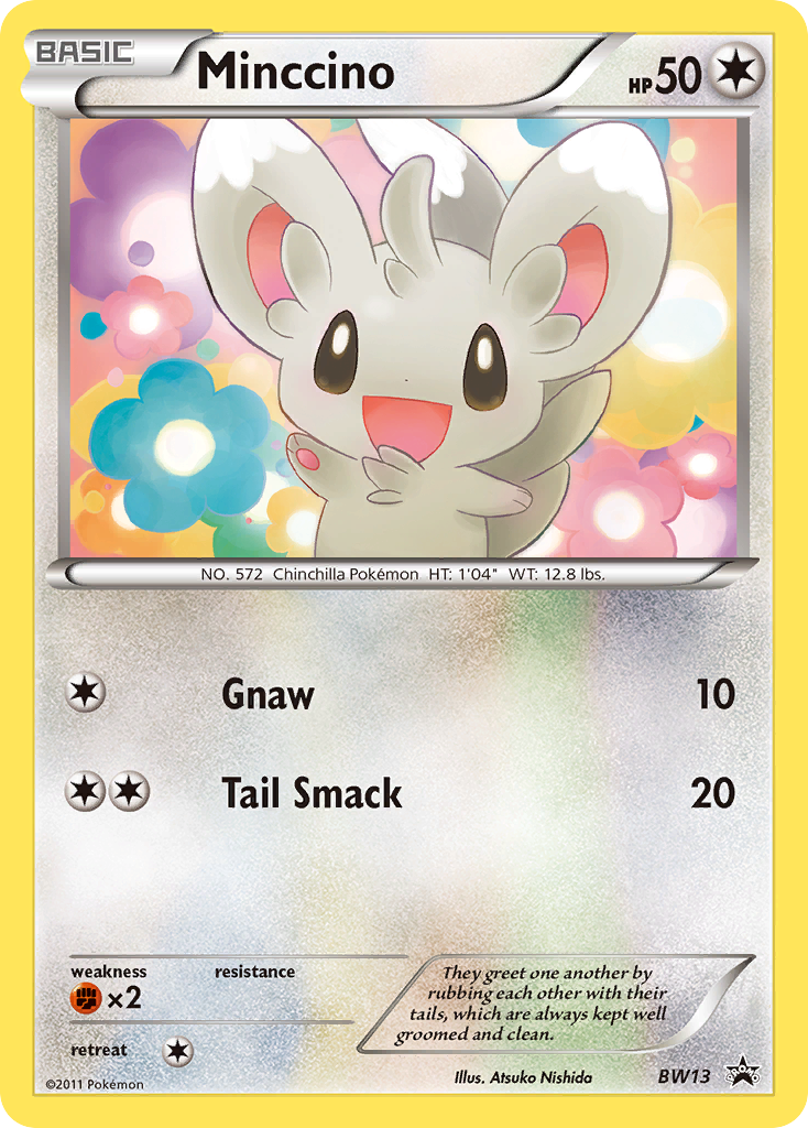 Minccino (BW13) (Cracked Ice Holo) [Black & White: Black Star Promos] | North Game Den