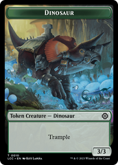 Copy // Dinosaur Double-Sided Token [The Lost Caverns of Ixalan Commander Tokens] | North Game Den