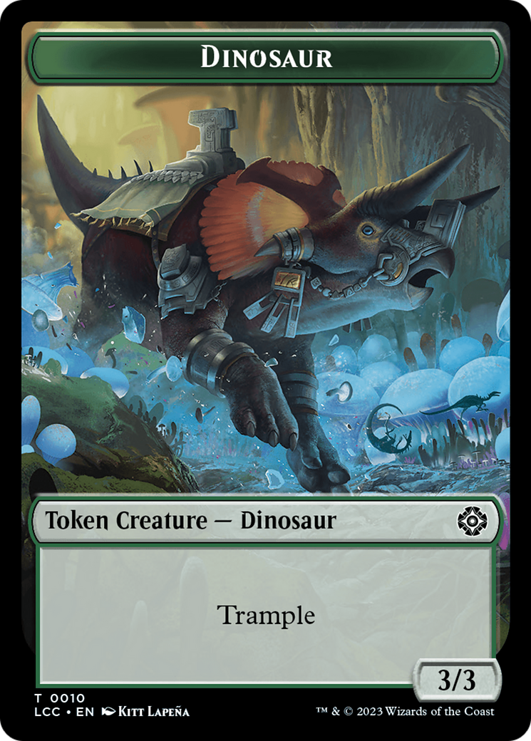 City's Blessing // Dinosaur Double-Sided Token [The Lost Caverns of Ixalan Commander Tokens] | North Game Den