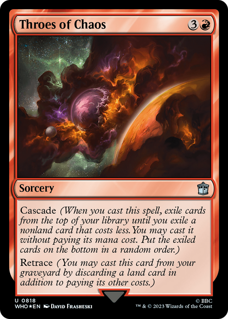 Throes of Chaos (Surge Foil) [Doctor Who] | North Game Den