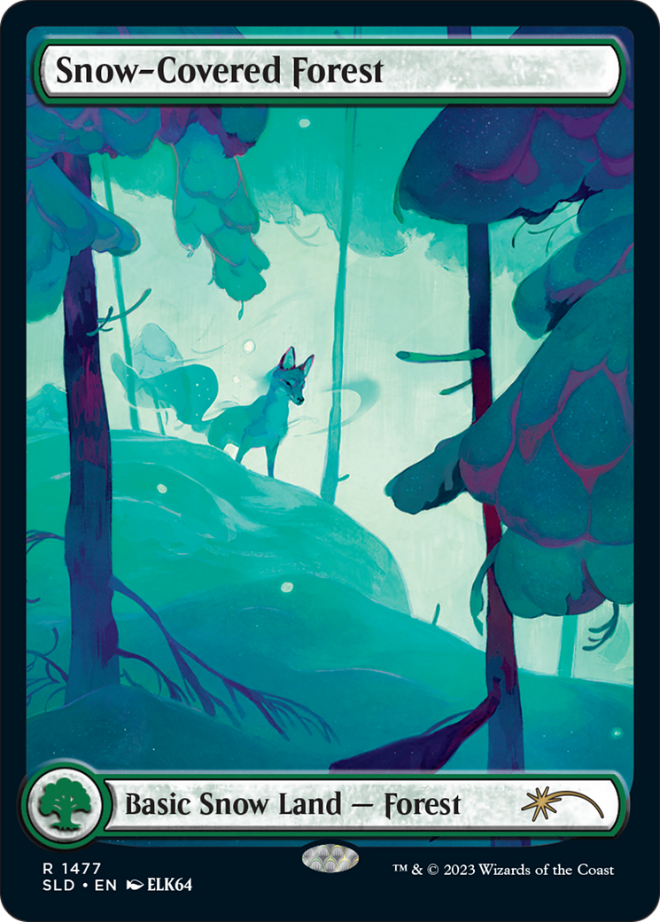 Snow-Covered Forest (1477) [Secret Lair Drop Series] | North Game Den