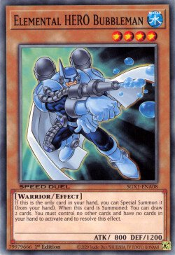Elemental HERO Bubbleman [SGX1-ENA08] Common | North Game Den