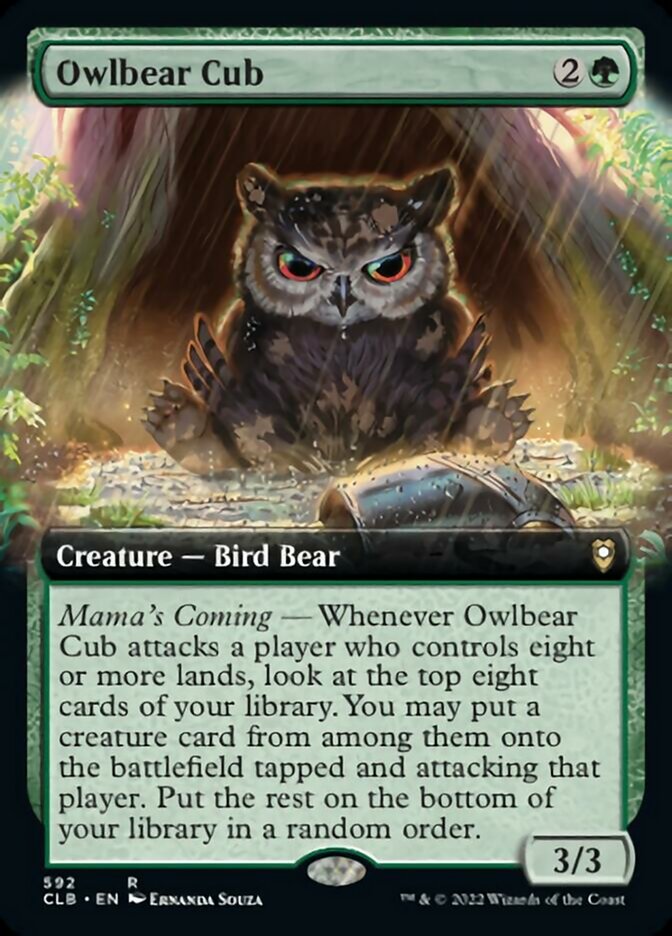 Owlbear Cub (Extended Art) [Commander Legends: Battle for Baldur's Gate] | North Game Den