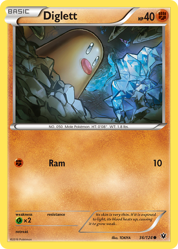 Diglett (36/124) [XY: Fates Collide] | North Game Den