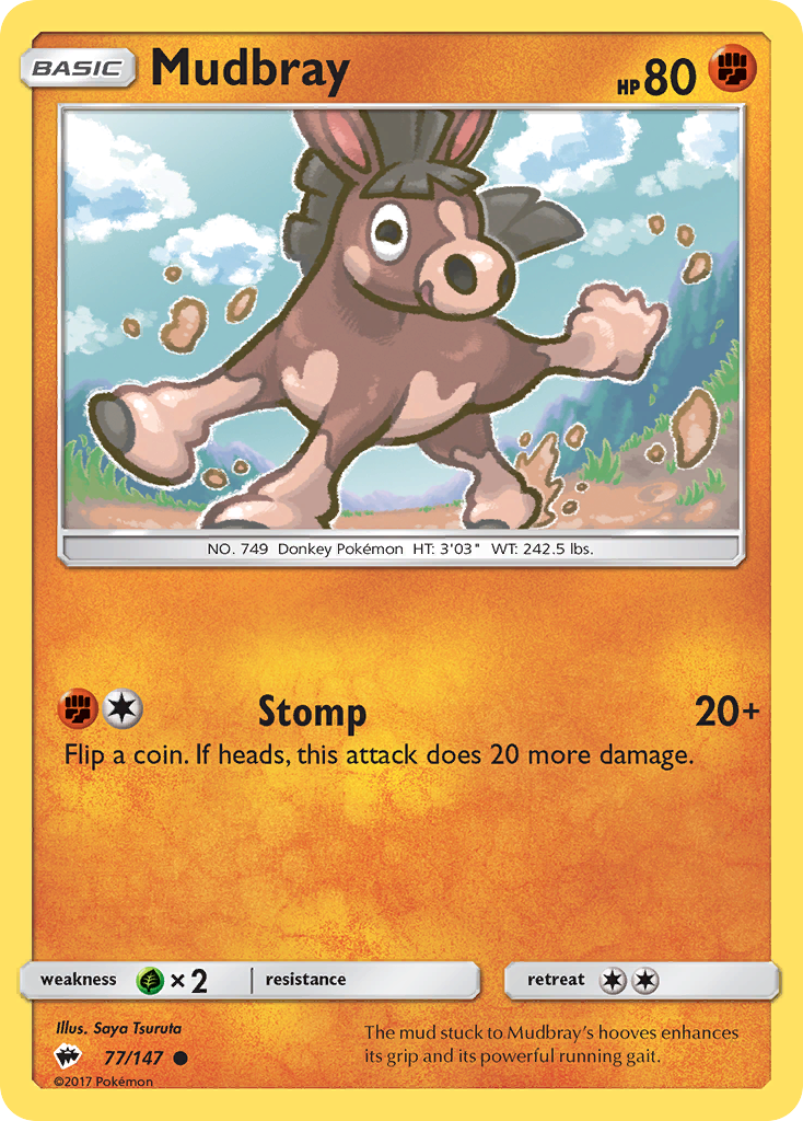 Mudbray (77/147) [Sun & Moon: Burning Shadows] | North Game Den