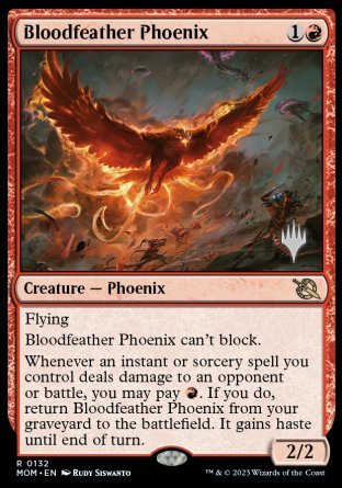 Bloodfeather Phoenix (Promo Pack) [March of the Machine Promos] | North Game Den