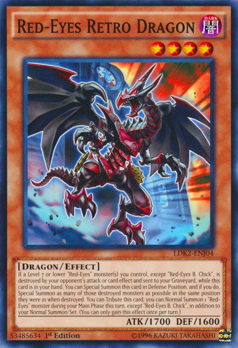 Red-Eyes Retro Dragon [LDK2-ENJ04] Common | North Game Den