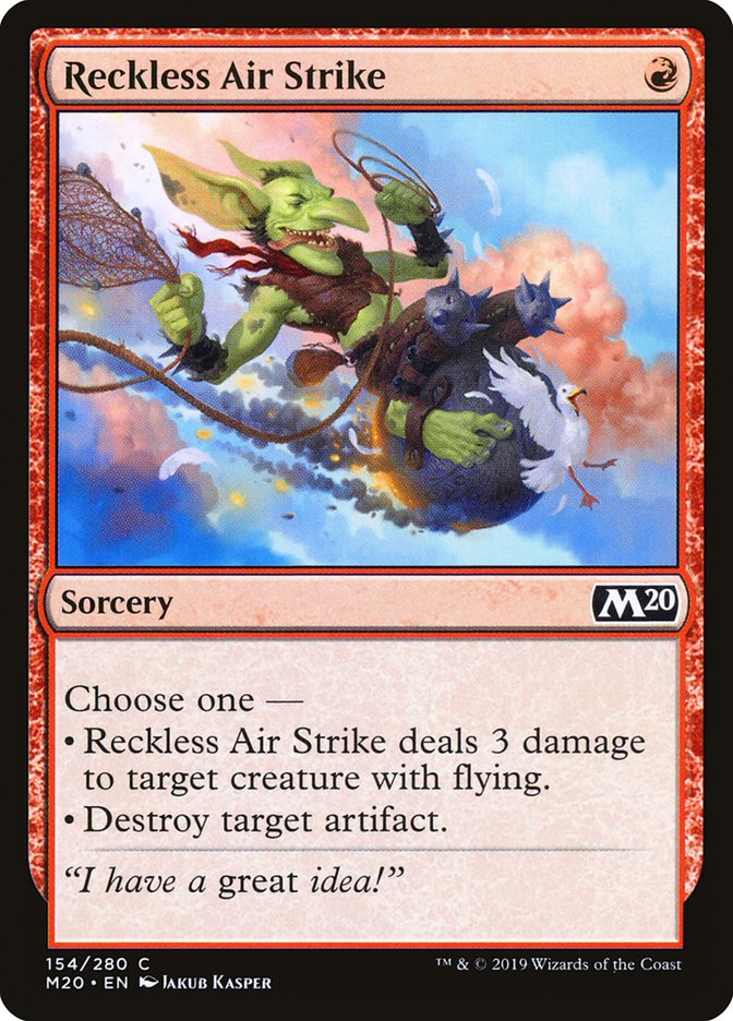 Reckless Air Strike [Core Set 2020] | North Game Den