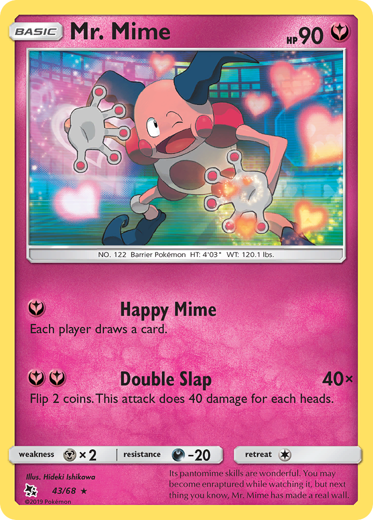 Mr. Mime (43/68) [Sun & Moon: Hidden Fates] | North Game Den