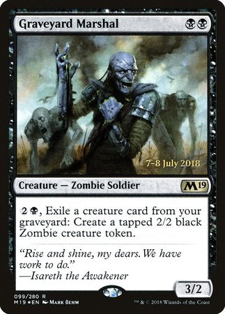 Graveyard Marshal [Core Set 2019 Promos] | North Game Den