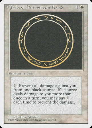 Circle of Protection: Black [Fourth Edition] | North Game Den