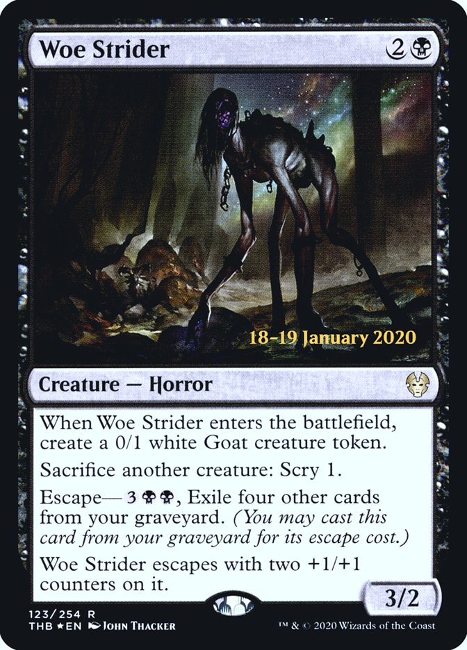 Woe Strider [Theros Beyond Death Prerelease Promos] | North Game Den