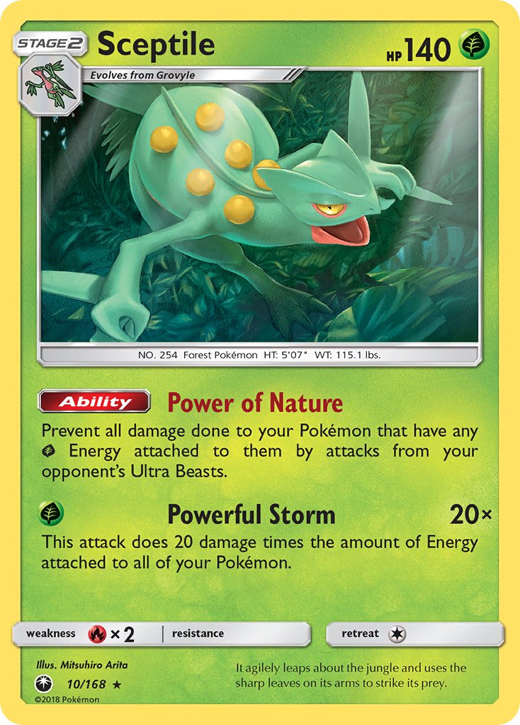 Sceptile (10/168) (Theme Deck Exclusive) [Sun & Moon: Celestial Storm] | North Game Den