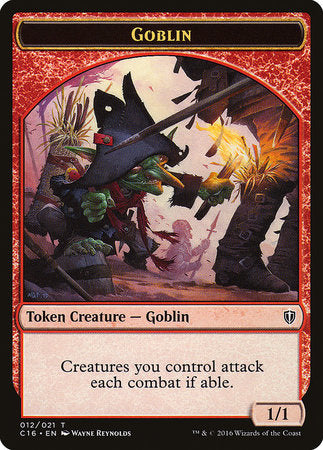 Goblin // Zombie Double-sided Token [Commander 2016 Tokens] | North Game Den