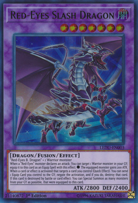 Red-Eyes Slash Dragon [LEDU-EN003] Ultra Rare | North Game Den