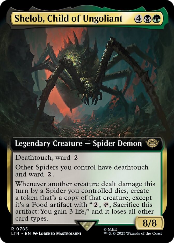 Shelob, Child of Ungoliant (Extended Art) (Surge Foil) [The Lord of the Rings: Tales of Middle-Earth] | North Game Den