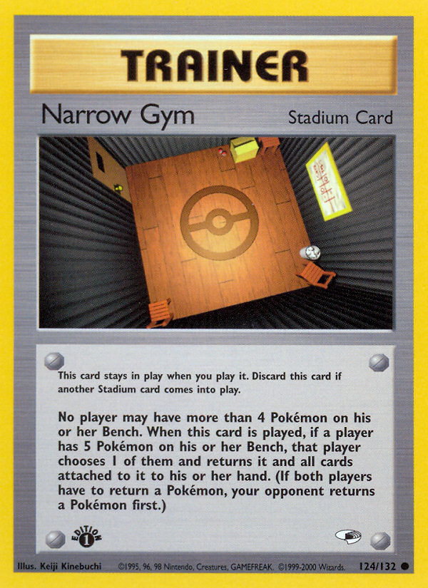Narrow Gym (124/132) [Gym Heroes 1st Edition] | North Game Den