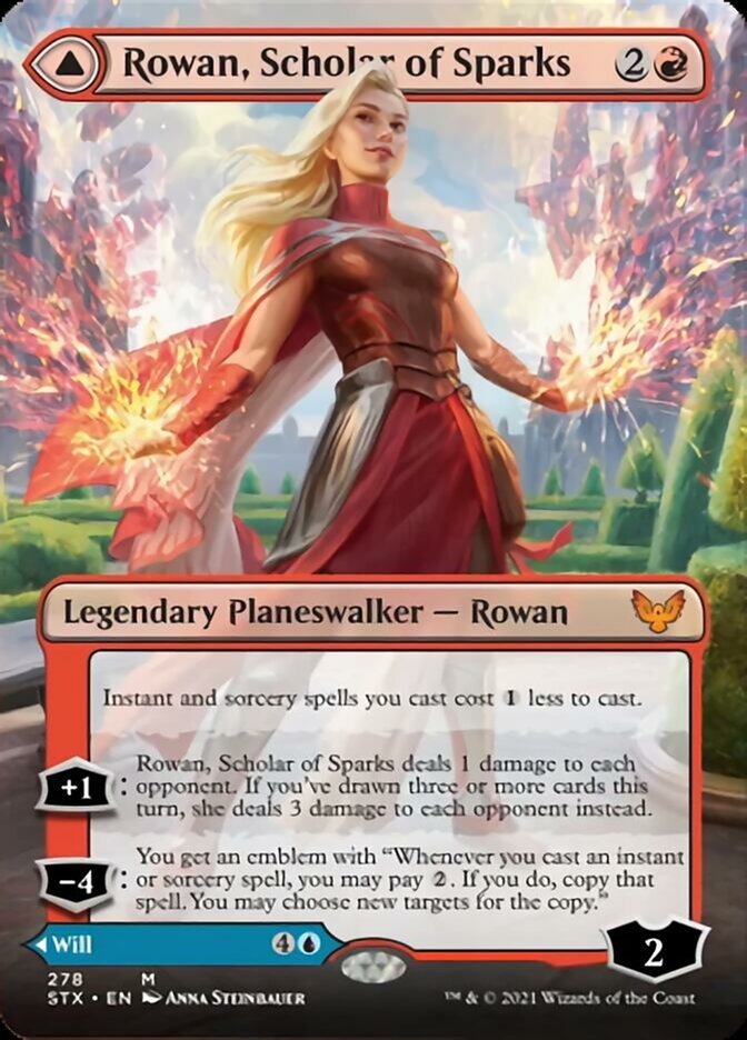 Rowan, Scholar of Sparks // Will, Scholar of Frost (Extended) [Strixhaven: School of Mages] | North Game Den