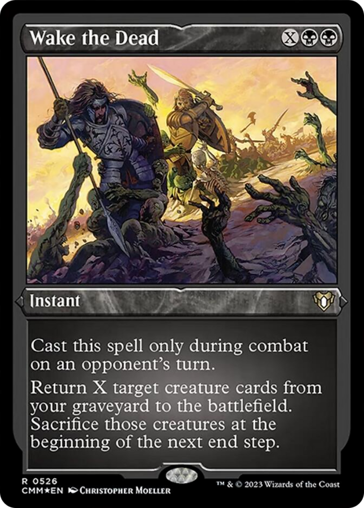 Wake the Dead (Foil Etched) [Commander Masters] | North Game Den