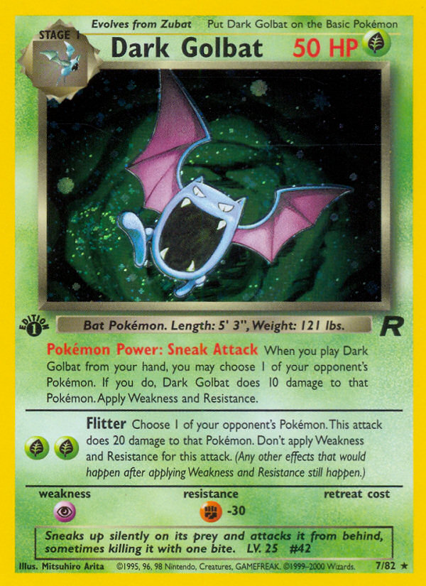 Dark Golbat (7/82) [Team Rocket 1st Edition] | North Game Den