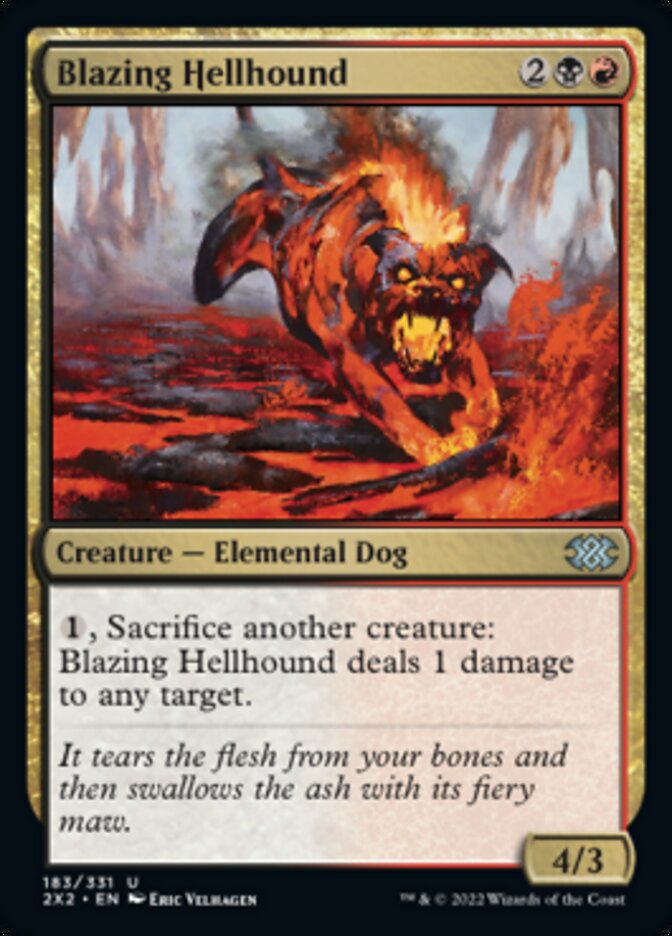 Blazing Hellhound [Double Masters 2022] | North Game Den