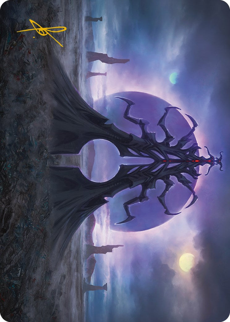 Black Sun's Twilight Art Card (Gold-Stamped Signature) [Phyrexia: All Will Be One Art Series] | North Game Den