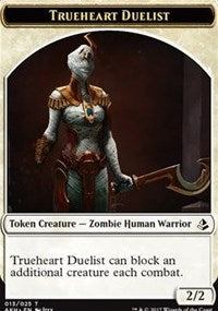 Trueheart Duelist // Snake Token [Amonkhet Tokens] | North Game Den