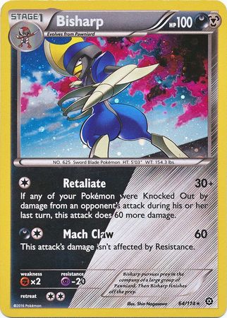 Bisharp (64/114) (Cosmos Holo) [XY: Steam Siege] | North Game Den