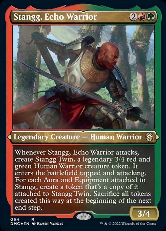 Stangg, Echo Warrior (Foil Etched) [Dominaria United Commander] | North Game Den