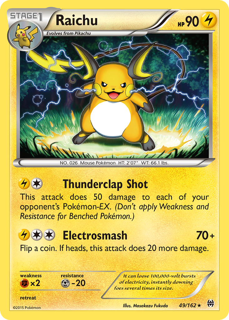 Raichu (49/162) [XY: BREAKthrough] | North Game Den