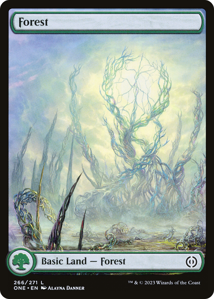 Forest (266) (Full-Art) [Phyrexia: All Will Be One] | North Game Den