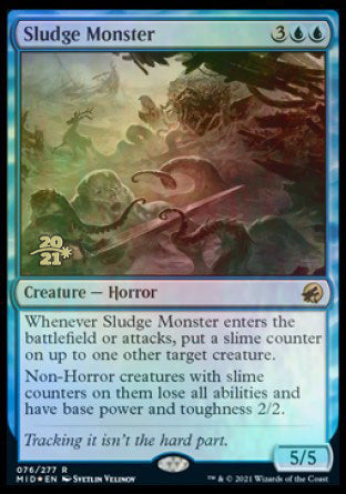 Sludge Monster [Innistrad: Midnight Hunt Prerelease Promos] | North Game Den