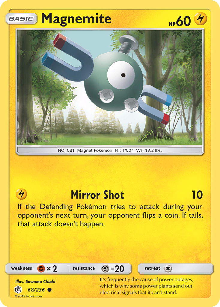Magnemite (68/236) [Sun & Moon: Cosmic Eclipse] | North Game Den
