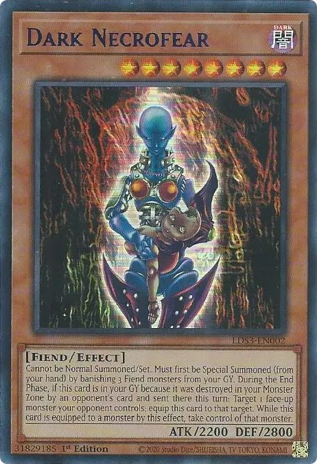 Dark Necrofear (Blue) [LDS3-EN002] Ultra Rare | North Game Den