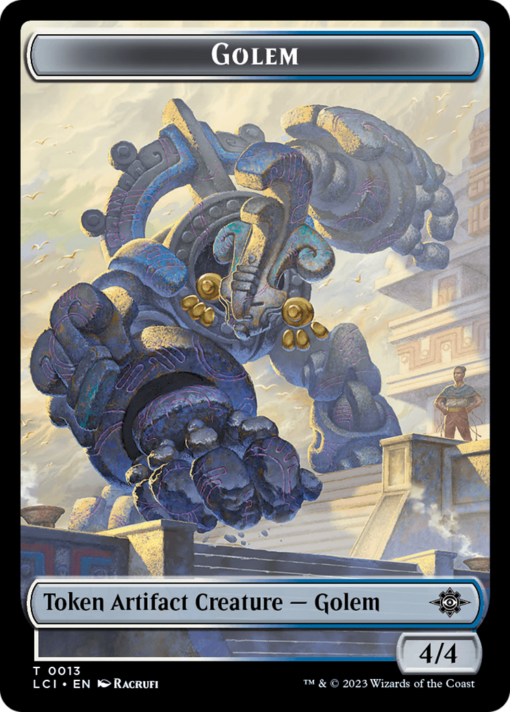 Gnome // Golem Double-Sided Token [The Lost Caverns of Ixalan Tokens] | North Game Den