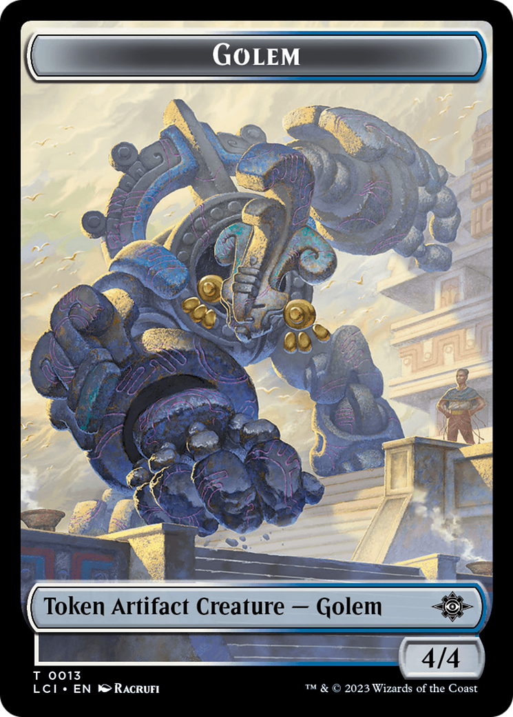 Golem Token [The Lost Caverns of Ixalan Tokens] | North Game Den