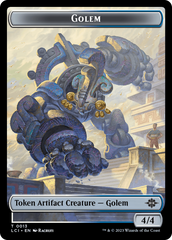 Treasure (0018) // Golem Double-Sided Token [The Lost Caverns of Ixalan Tokens] | North Game Den