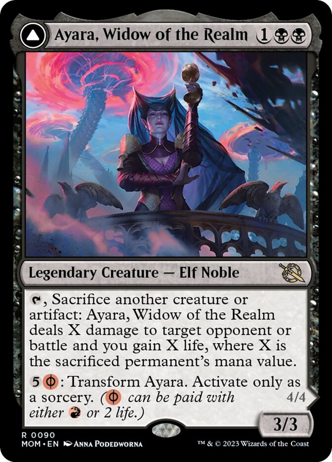 Ayara, Widow of the Realm // Ayara, Furnace Queen [March of the Machine] | North Game Den