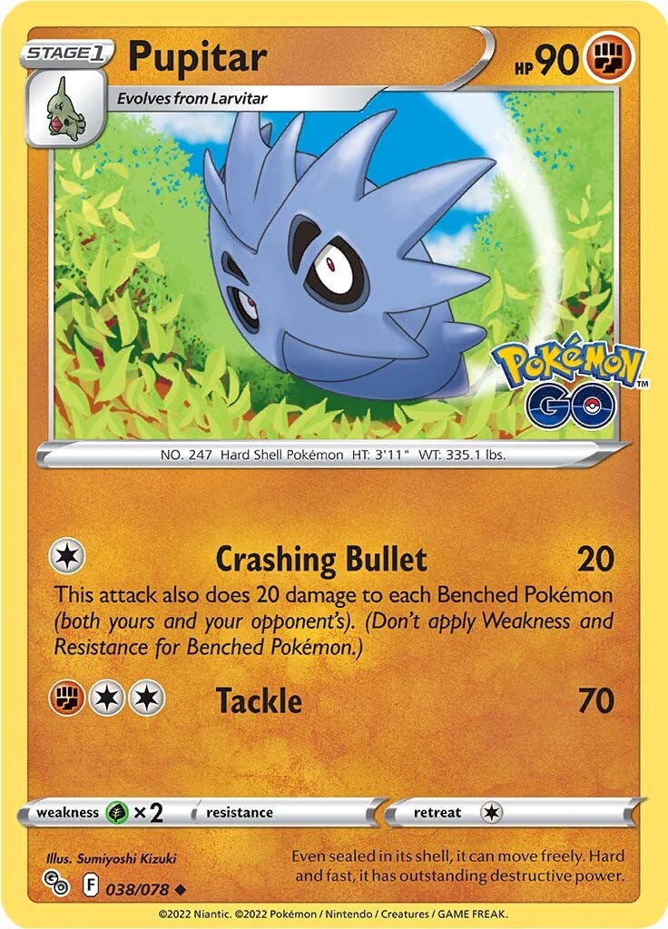 Pupitar (038/078) [Pokémon GO] | North Game Den