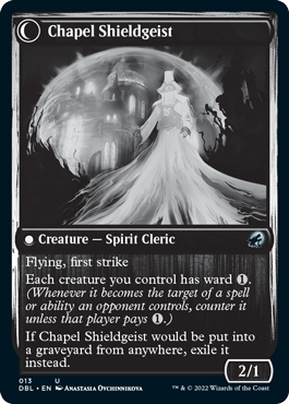 Chaplain of Alms // Chapel Shieldgeist [Innistrad: Double Feature] | North Game Den
