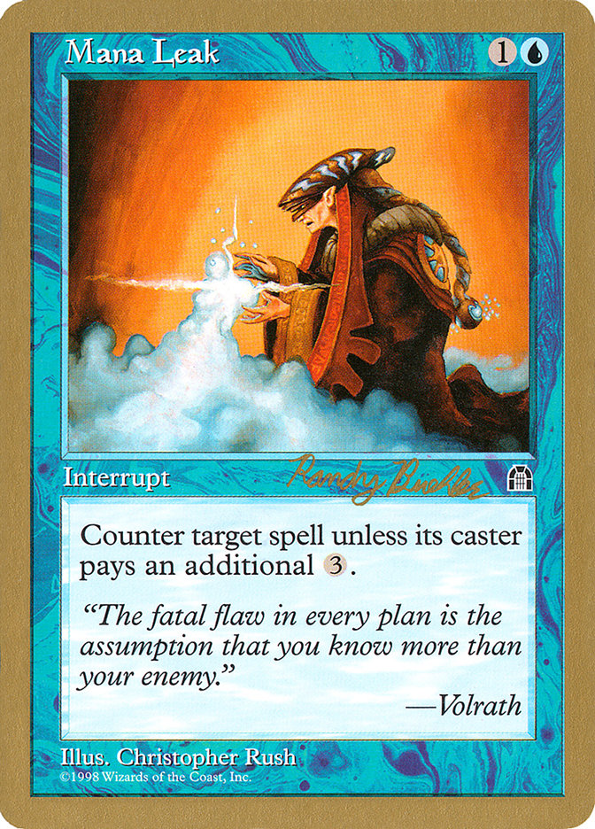 Mana Leak (Randy Buehler) [World Championship Decks 1998] | North Game Den