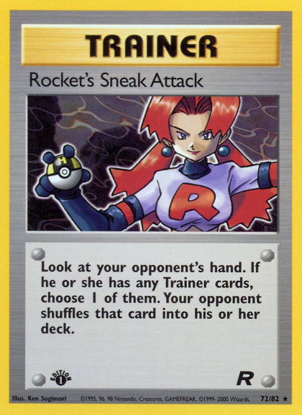 Rocket's Sneak Attack (72/82) [Team Rocket 1st Edition] | North Game Den