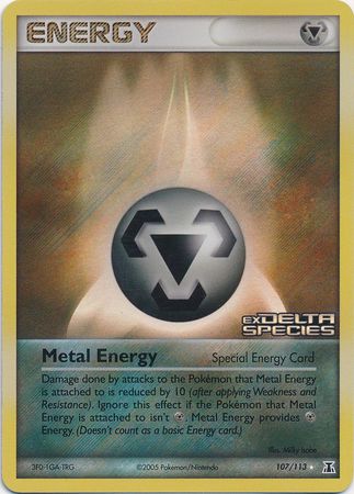 Metal Energy (107/113) (Stamped) [EX: Delta Species] | North Game Den