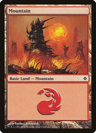 Mountain (172) [New Phyrexia] | North Game Den