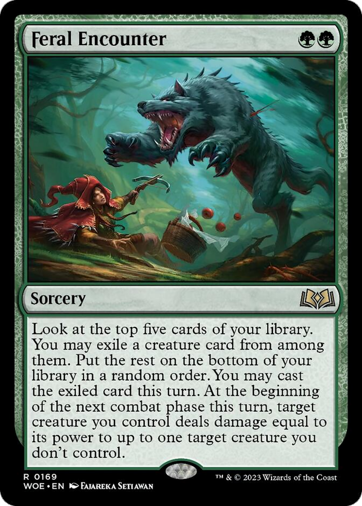 Feral Encounter [Wilds of Eldraine] | North Game Den