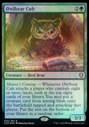 Owlbear Cub [Commander Legends: Battle for Baldur's Gate Prerelease Promos] | North Game Den